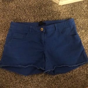 Woman’s Blue short shorts